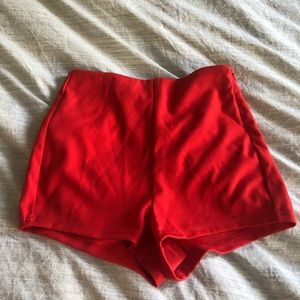 Red shorts